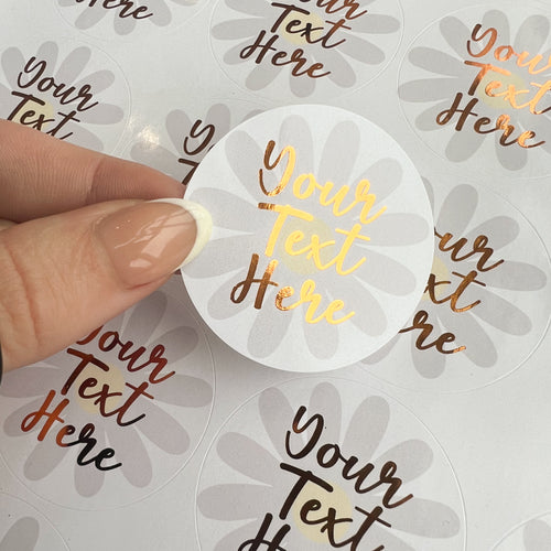 Any Text Daisy Mother's Day Stickers