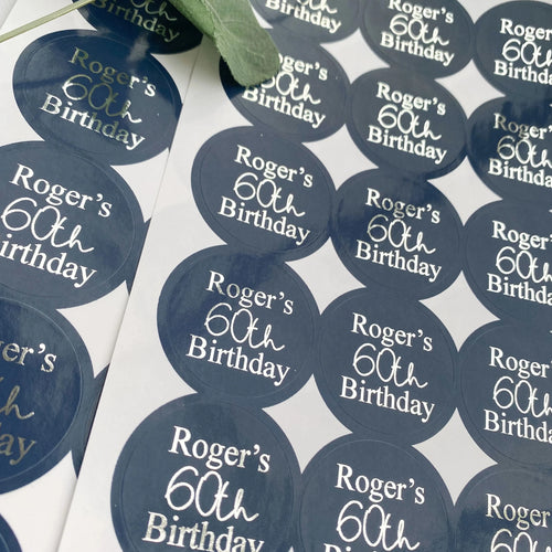 Birthday Age Party Stickers