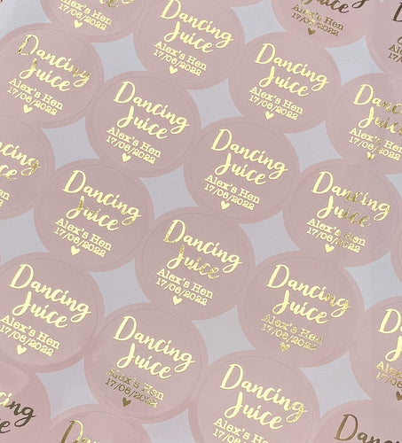 Dancing Juice Wedding Stickers