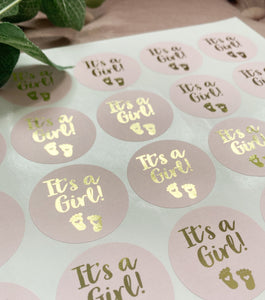 It’s a boy / it’s a girl baby shower stickers