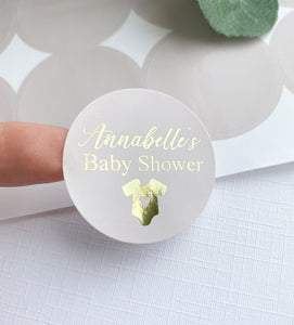 Baby Shower Vest Stickers