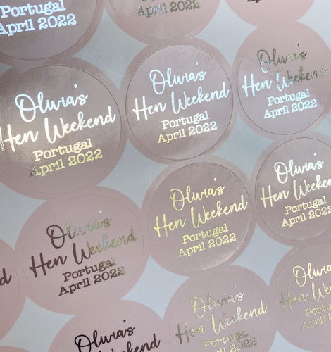 Hen Weekend Stickers