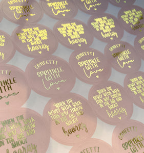 Mix of Confetti Stickers